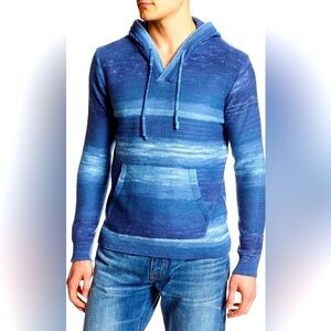 Lucky Brand Blue Gradient Sweatshirt Hoodie‎